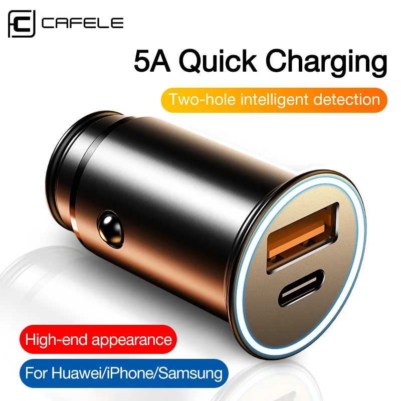 Автомобильное зарядное устройство CAFELE с портом USB 3 0 и поддержкой быстрой