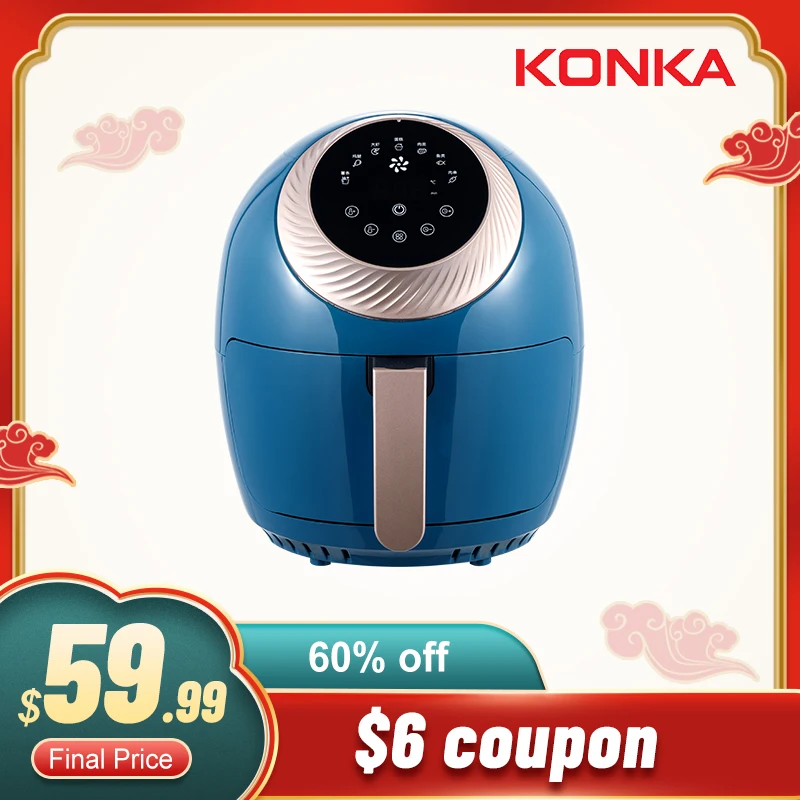 KONKA 3.5L Air Fryer Intelligent Automatic Electric Household Multi-Functional Oven No Smoke Oil free fryer