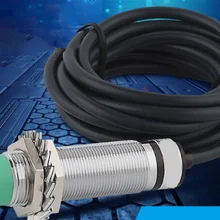 2 шт. LJA18M-20N1 M18 металла Индуктивный бесконтактный выключатель Сенсор 6-36VDC 3-жильный Силовые транзисторы NPN NO Sn-20mm Регулируемый 300mA 24V 12V