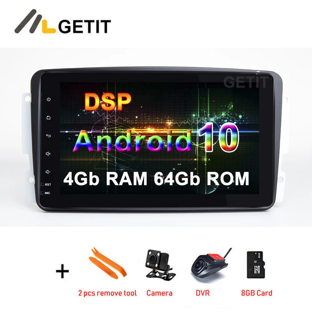 8 &quotAndroid 10 Автомобильный мультимедийный радиоприемник стерео плеер GPS для