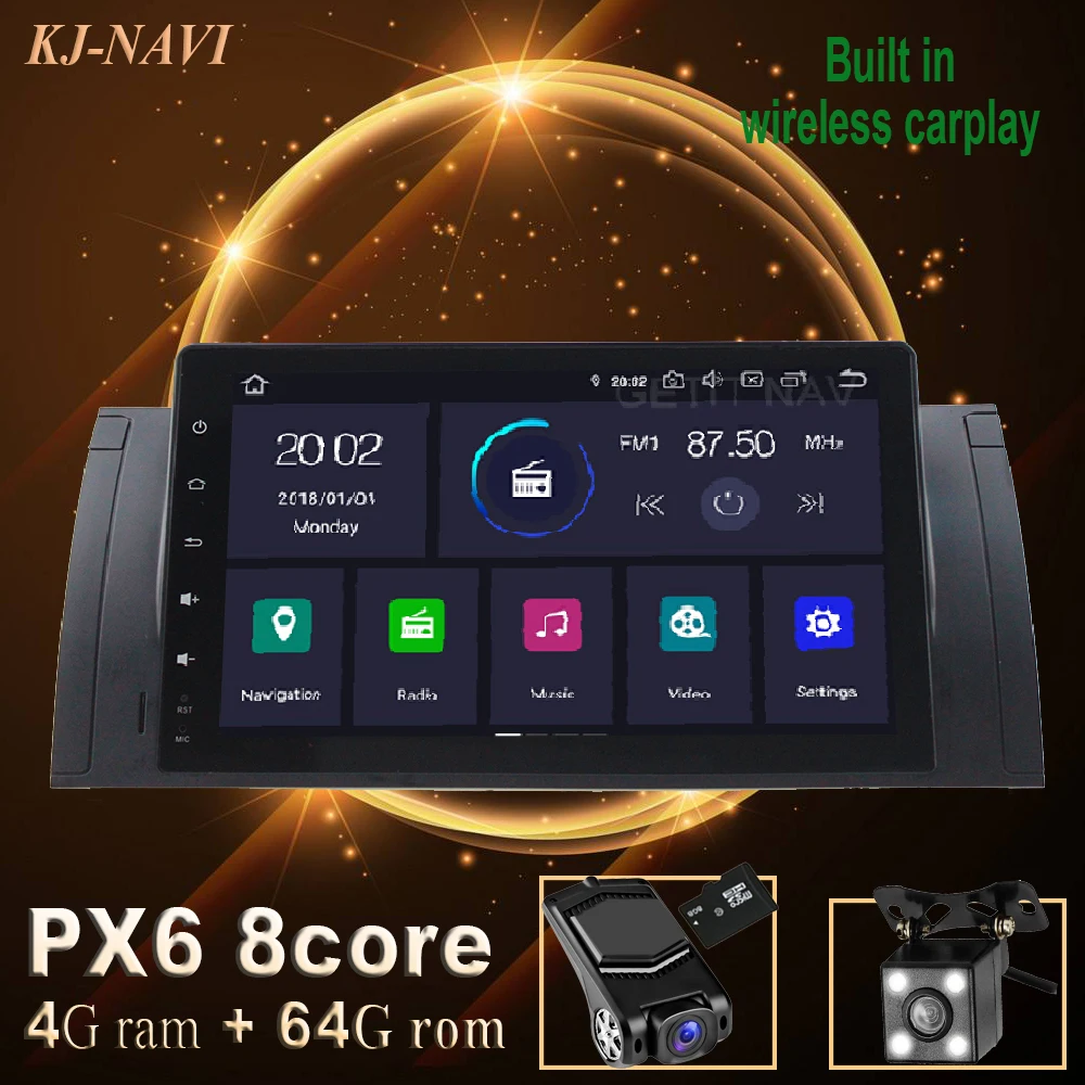 Автомобильный мультимедийный плеер IPS 8 ядер 4 Гб ОЗУ 9 дюймов 2 din Android 11 радио BT Wi-Fi