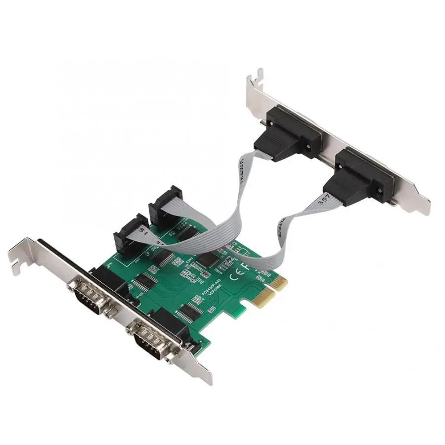 Карта расширения адаптер конвертер PCI-E RS232 4-Порты и разъёмы серийный Порты и разъёмы 2,5 ГБ/сек. полнодуплексный канал Sup Порты и разъёмы s PCI-E 4X/8X/16X слотов для карт
