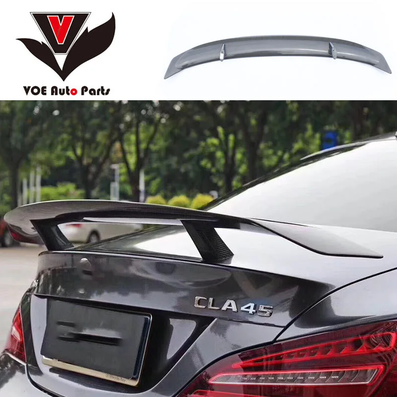 Rear Boot Trunk Spoiler Wing Carbon Fiber Factory For Mercedes Benz CLA 200 250 Rear Boot Trunk Spoiler Wing Carbon Fiber Factory For Mercedes Benz CLA 200 250