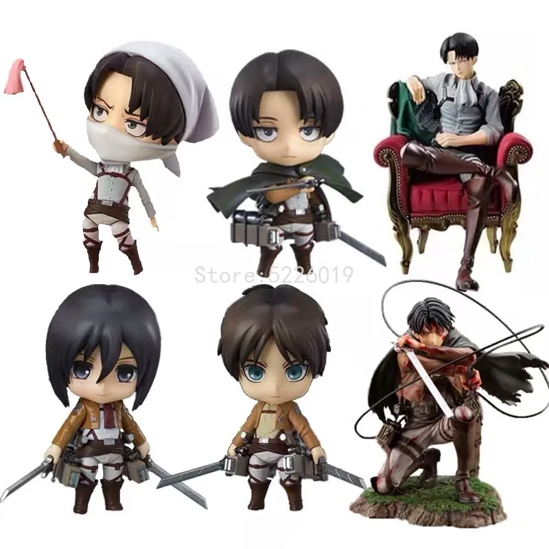 375 attack on titan anime figure eren yeager action figure 390 figure 417 shingeki no kyojin figurine toys action figures aliexpress