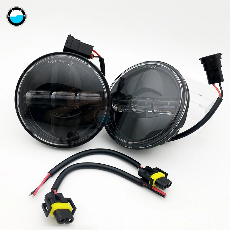 2 Pcs4-1/2 дюйма 4,5 дюйма светодиодные противотуманные фары для 5,75 дюймов мотоциклов вспомогательная лампа для мотоцикла Pro Аксессуары мотоцикла
