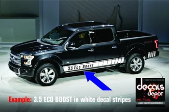 

For 2x ROCKER PANEL DECAL STRIPE Fits FORD F-150 Lariat XL XLT STX Platinum King Ranch