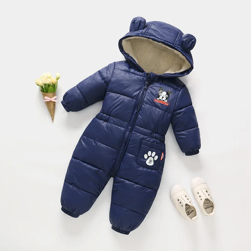 

Baby Boy Girl Clothes Winter New born Hooded Rompers Cotton Outfit Newborn Jumpsuit Overalls For Children Costume Toddler Romper