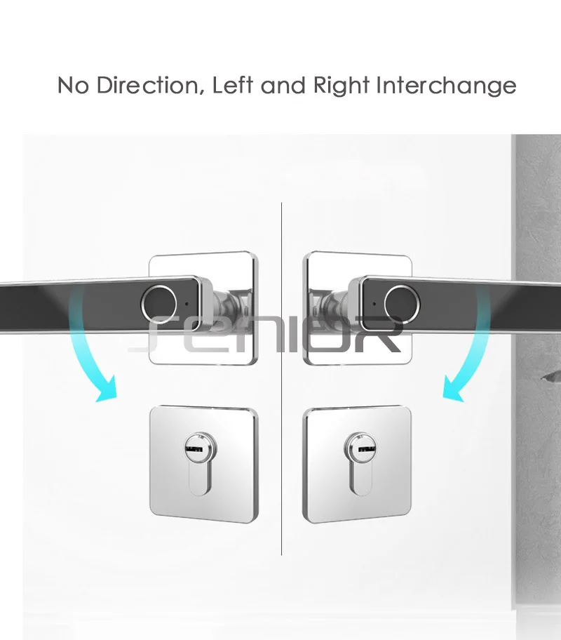 Биометрический отпечаток пальца Сплит двери замки деревянный дверной замок с идентификацией через отпечатки пальцев бытовой электронный замок крытый умный дверной замок 5572 6085