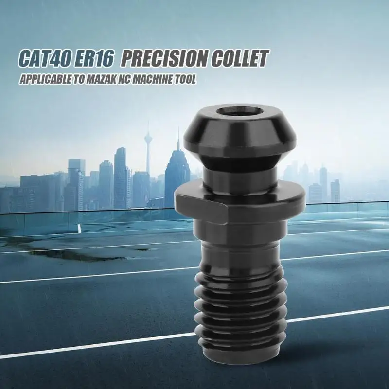 

5pcs/set HRC48-50 CAT40 ER16 High Carbon Steel Wear-Resistant Rust Precision Collet Chucks Pull Stud Retention Knobs Kits
