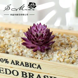 Charming Multicolor Artificial Succulent Lotus for Home and Garden Decor (Jiwawa pure purple)