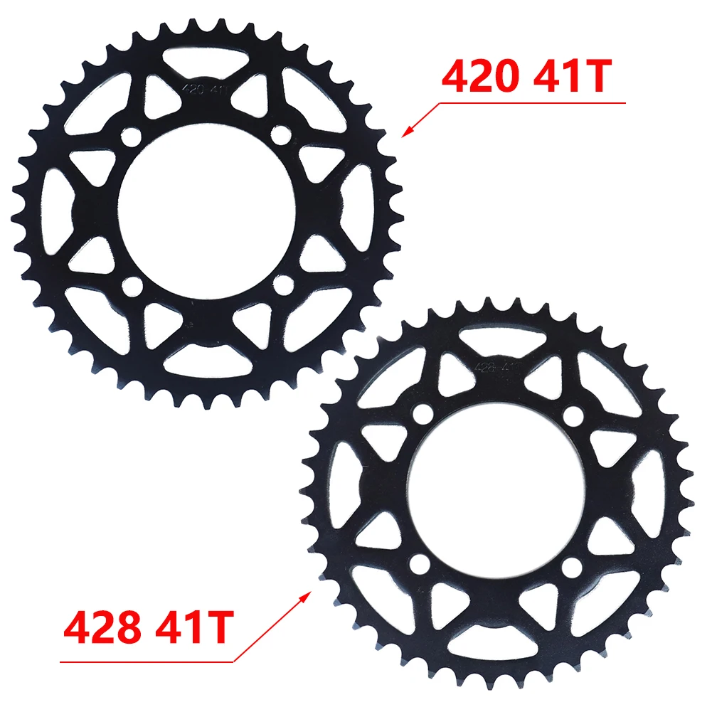 

420/428 Chains 41T Motorcycle Chain Sprockets Rear Back Sprocket Cog For 110cc 125cc 140cc Dirt Pit Bike