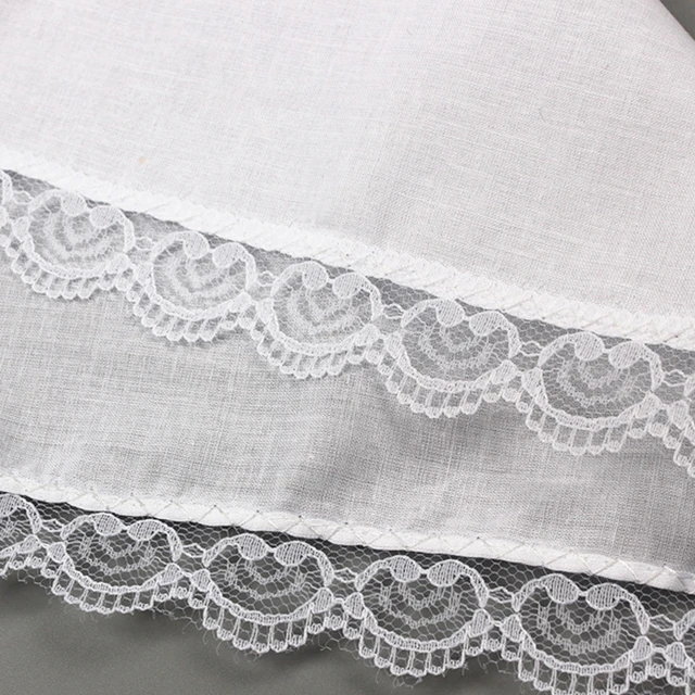 1Dcs Négyzet Alakú Hímzés Csipke Zsebkendő Újdonság Esküvői Ajándékok 23 Cm -Es Nők Zsebkendője Pamut Hordozható Törülközők Vékony Dekoráció - Image 4