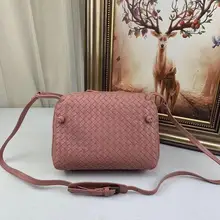 Модная женская сумка, кожаная вязаная сумка, модная кожаная сумка