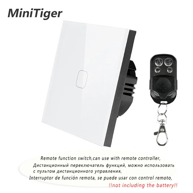 Беспроводной сенсорный выключатель Minitiger Wi Fi настенный светильник с