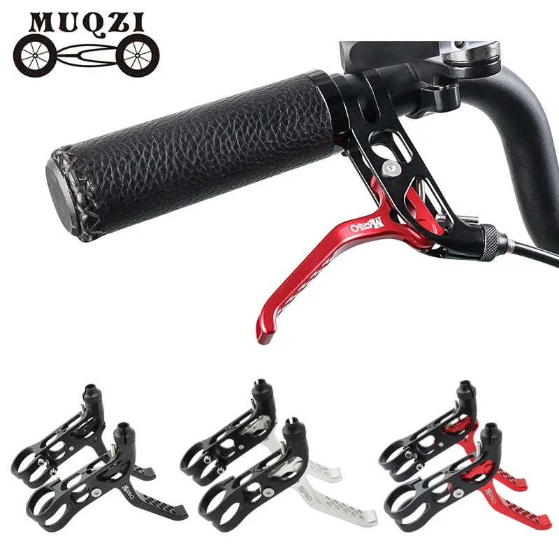 

MUQZI Bike Brake Lever Ultra Light 22.2mm CNC Aluminum Alloy V Brake Disc Brakes Handle MTB Folding Small Wheel Bicycle Parts