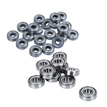 

30 Pcs Bearings:10 Pcs Deep Groove Ball Bearing 6000-ZZ & 20 Pcs 608 ZZ Skateboard Bearings, Miniature Ball Bearings