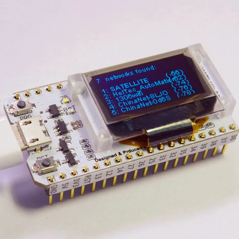 ESP32 Bluetooth WIFI Kit OLED Blue 0.96 inch Display Module CP2102 32M Flash 3.3V-7V Internet Development Board for Arduino (2)