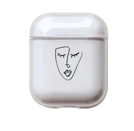 7 Жесткий ПК прозрачный защитный чехол для Apple AirPods чехол кристалл милые наушники чехол для Airpods аксессуары зарядная коробка - Цвет: 7