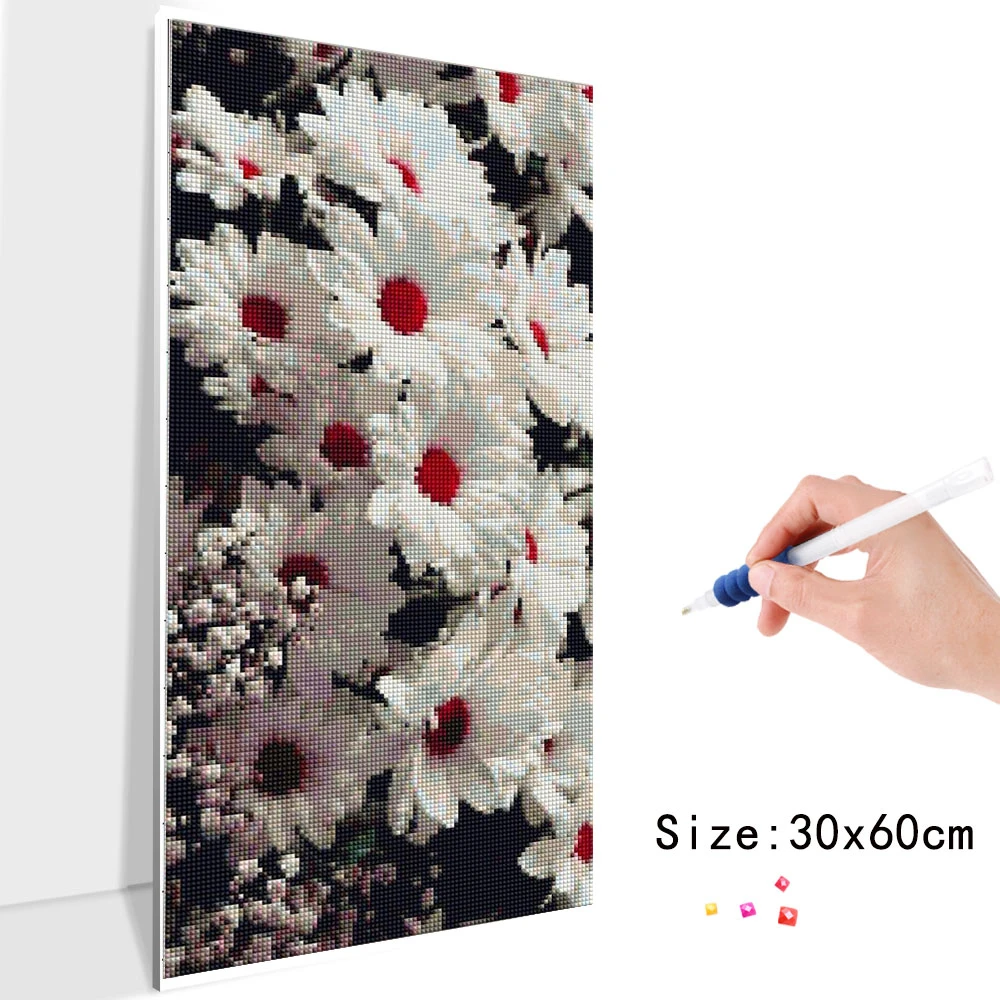 Huacan Diamond Painting Full Square/round Flower Decorations for Home Mosaic Flower Wall Stickers Diamond Art diamond painting diamond painting stickers