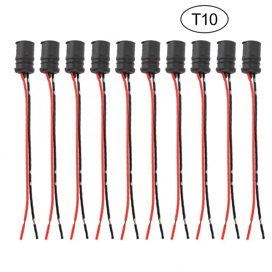 10 stücke T10 W5W 147 501 12V Auto Buchse Stecker Halter Basis mit  Kabelbaum Stecker und Spielen Drehen lampe Halter - AliExpress