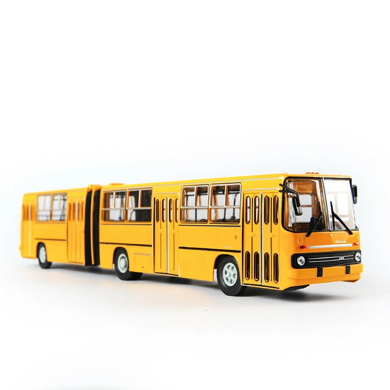 38 см игрушки для детей IKarus-280 модель автобуса 1/43 литая под давлением сплав Советская Россия двухэтажный автобус желтый Дети игрушки