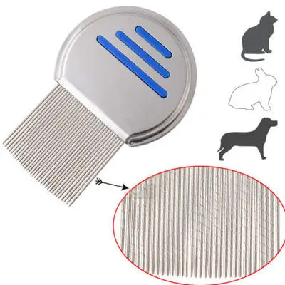 

Stainless Steel Terminator Lice Comb Nit Free Kids Hair Rid Headlice Super Density woman Teeth Remove Nits Comb dhl 100pcs