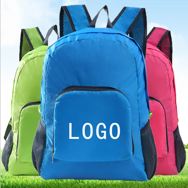 

Gift Customization with Outdoor Sports Backpack Nylon Waterproof Foldable Storgage Bag