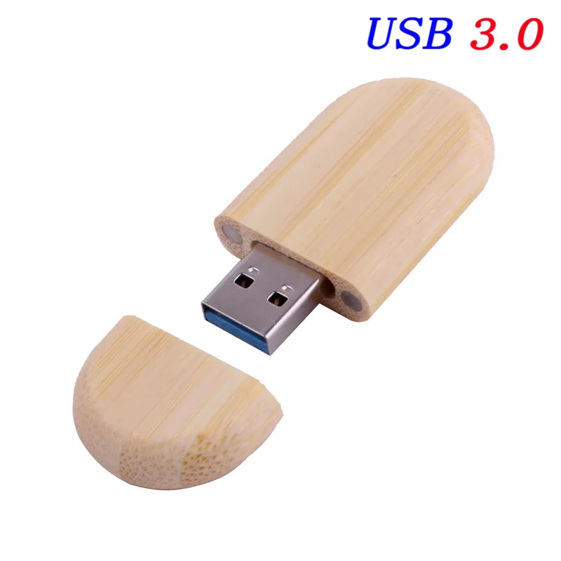 JASTER USB 3,0 логотип на заказ Деревянный usb+ коробка персональный логотип ручка-накопитель 8 ГБ 16 ГБ 32 ГБ usb флеш-накопитель Флешка карта памяти - Цвет: Bamboo