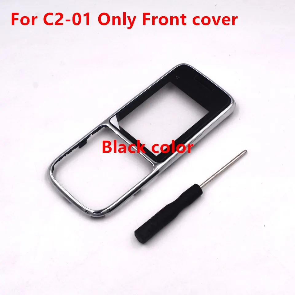 For Nokia c2-01 New Mobile Phone Housing Cover Case+English / Russian / Arabic Hebrew Keypad ( Not Middle cover ) phone back cover