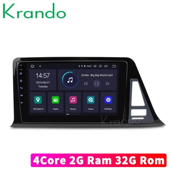 

Krando Android 9.0 9" IPS Full touch Big Screen car radio multimedia player for Toyota C-HR 2016+ navigation gps No 2din DVD
