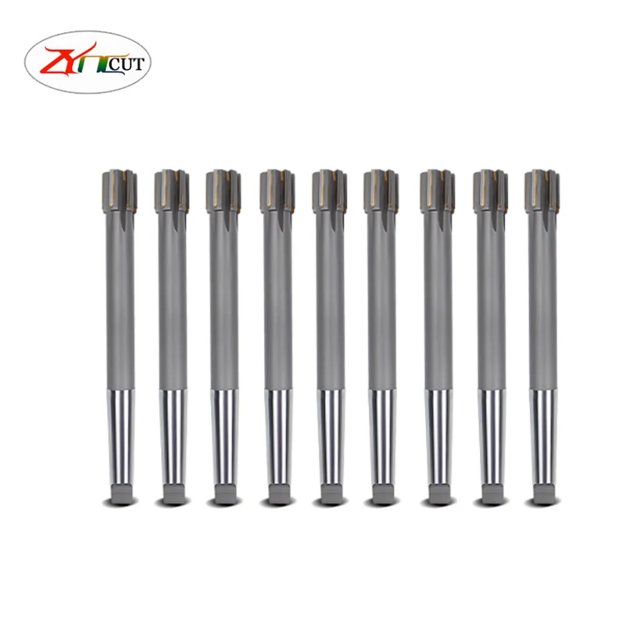 Morse MT2 MT3 MT4 10-50mm H7 High speed steel Carbide inlaid machine reamer with taper shank inlaid with tungsten steel reamer 6