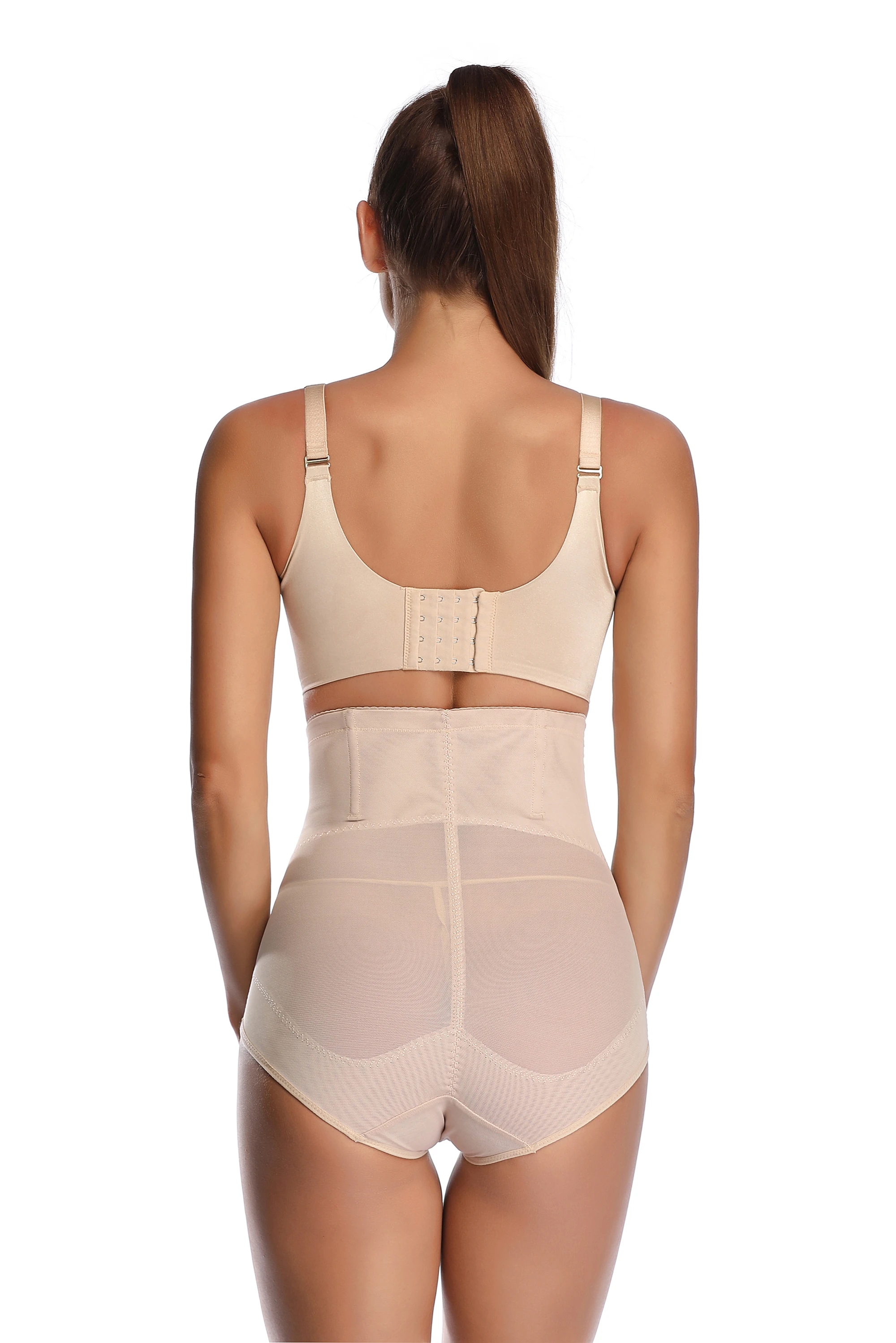 Cross Compression Abs Shaping Pants for Postpartum Abdomen Garment Tummy Tuck High Waist Control Butt Lifter for Women Slim