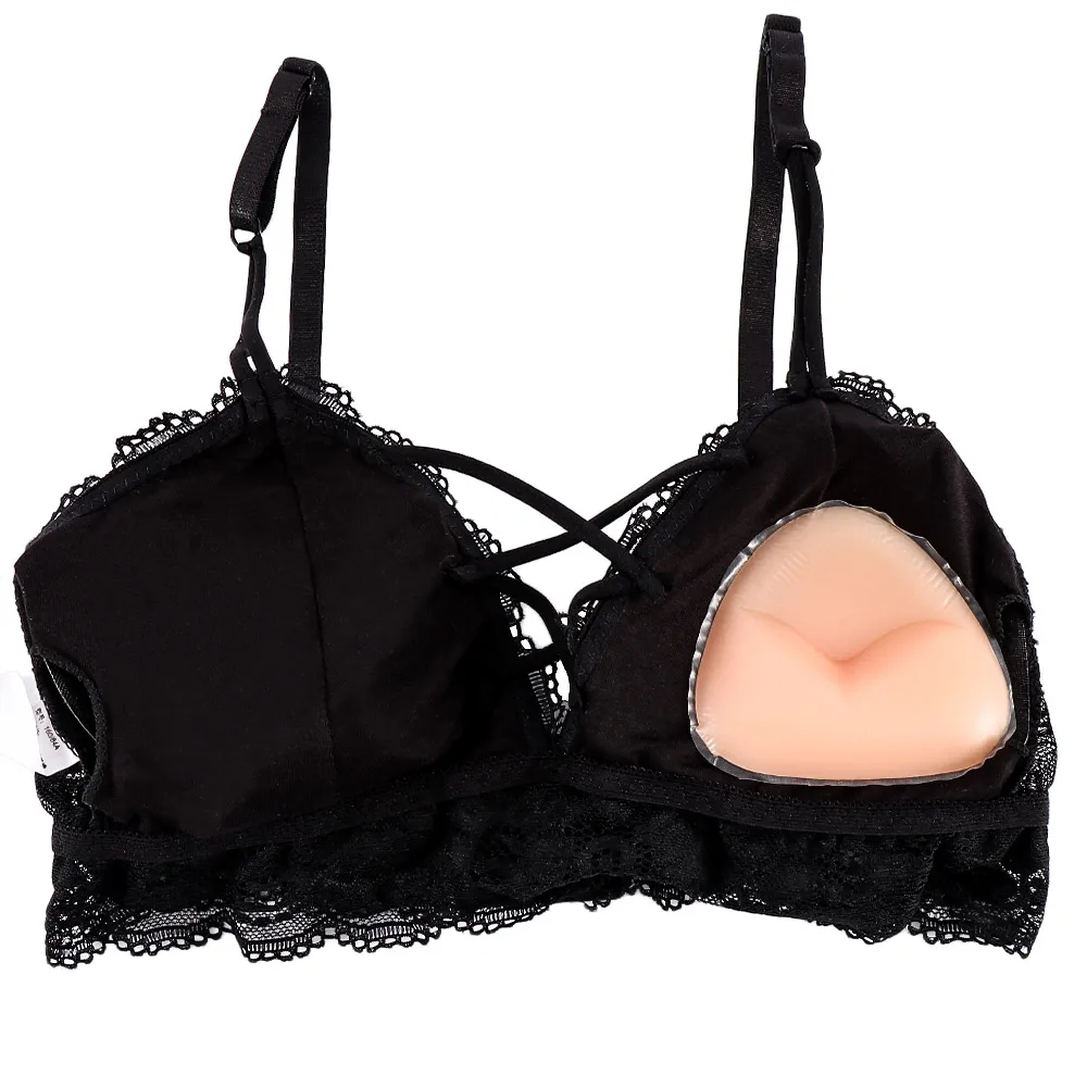 

1 Pair Silicone Triangle Bikini Swimsuit Bra Insert Pads Push Up Breast Enhancer Underwear Removeable Invisable Women Bra Pads