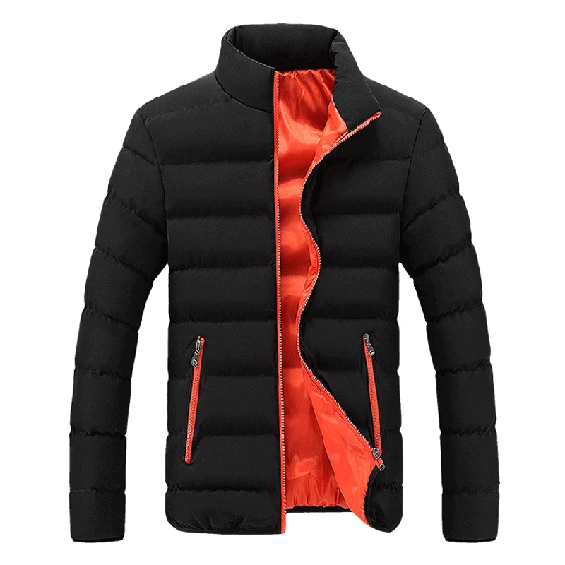

Winter Jackets Men 2019 Fashion Stand Collar Male Parka Jacket Mens Solid Thick Jackets and Coats Casual Man Winter Parkas M-4XL