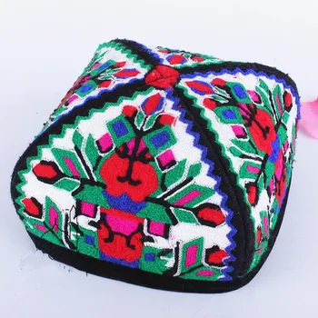 

Xinjiang Dance Women's Uygur Dance Performance Hat Flowers Containing Patterns National Flower Hat Stage Props