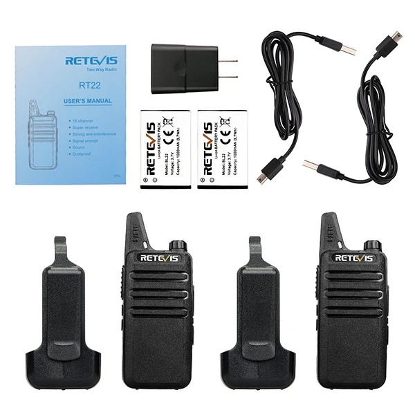 10 шт. дешевые PMR Walkie Talkie Retevis RT622/RT22 PMR446 UHF FRS VOX Handsfree usb зарядка перезаряжаемая Двусторонняя радио Woki Toki