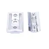 YAQI  Chrome Color Scalloped Bar Double Edge Safety Razor Head for mens 4