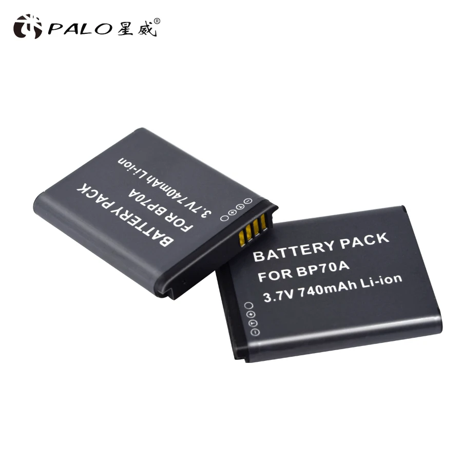Palo 1 6 шт. фотолампы Женская батарея BP70A для SAMSUNG AQ100 DV150F ES65 ES67 ES70 ES71 ES73 ES74 ES75 ES80