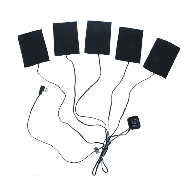 

USB Charged Clothing Heating Pad Electric Heating Sheet With 3 Gear Adjustable Temperature For Vest Jacket