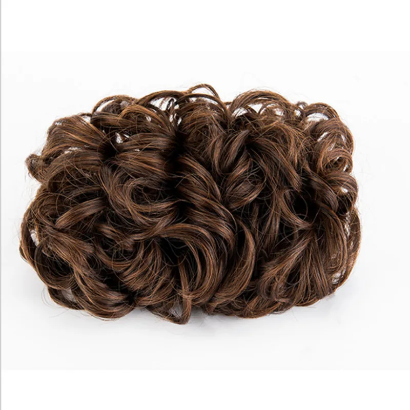 Bride Hair Piece Wave Qipao Hair Accessory Curl Bangs Vintage Chinese Ancient Lady Cosplay Chinese Opera Headdress Brown