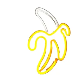 Ztgs – lampe LED en néon en forme de banane, luminaire décoratif d'intérieur, Art mural, luminaire décoratif d'intérieur, idéal pour une fête 