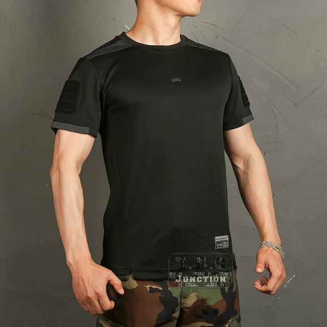 Emersongear camisa entrenamiento deportivo táctico para hombre, camisa de secado rápido EDC, para uso diario, aire libre, atlético, para gimnasio, caza táctica, pesca, BK|Camisetas de ejercicio y entrenamiento| - AliExpress