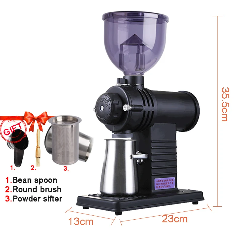 110-220V electric coffee bean grinder N520 household automatic coffee bean grinder detachable 10-speed adjustable fast grinding 2