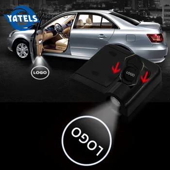 

2 PCS Wireless Led Car Door Welcome Laser Projector Logo Ghost Shadow Light For AMG Sline Opel Citroen Hyundai Kia Honda Renault