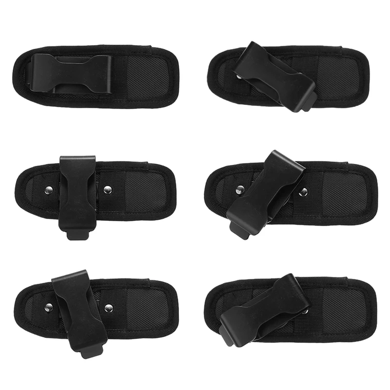 Черный нейлоновый светодиодный фонарик 15 см с поворотом на 360 градусов|pouch pouch|pouch