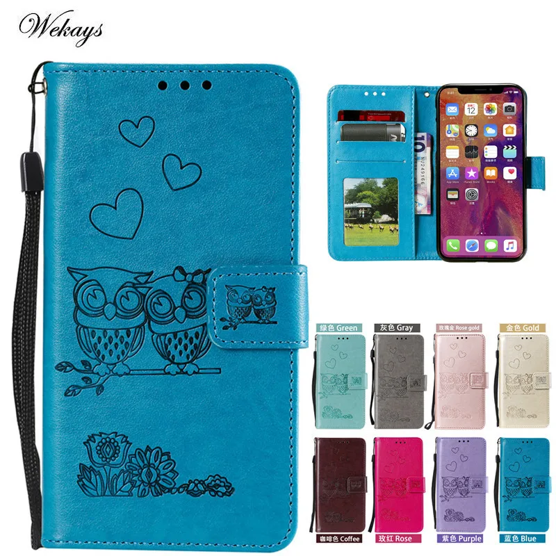 

Fashion Cartoon Owl Flip PU Leather Case For LG Stylo 5 Wallet Cover Case For LG Stylo5 Q720CS LMQ720CS LM-Q720CS Case Coque
