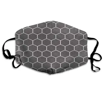 

Unisex Anti-Dust Mouth Mask Geometric Mosaic Reusable Face Mask For Kids Teens Men Women