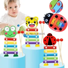 5-Примечание Ксилофоны Детские музыкальные игрушки деревянные музыкальные инструменты для детей музыкальный талант навыки Обучающие музыкальные игрушки для детей