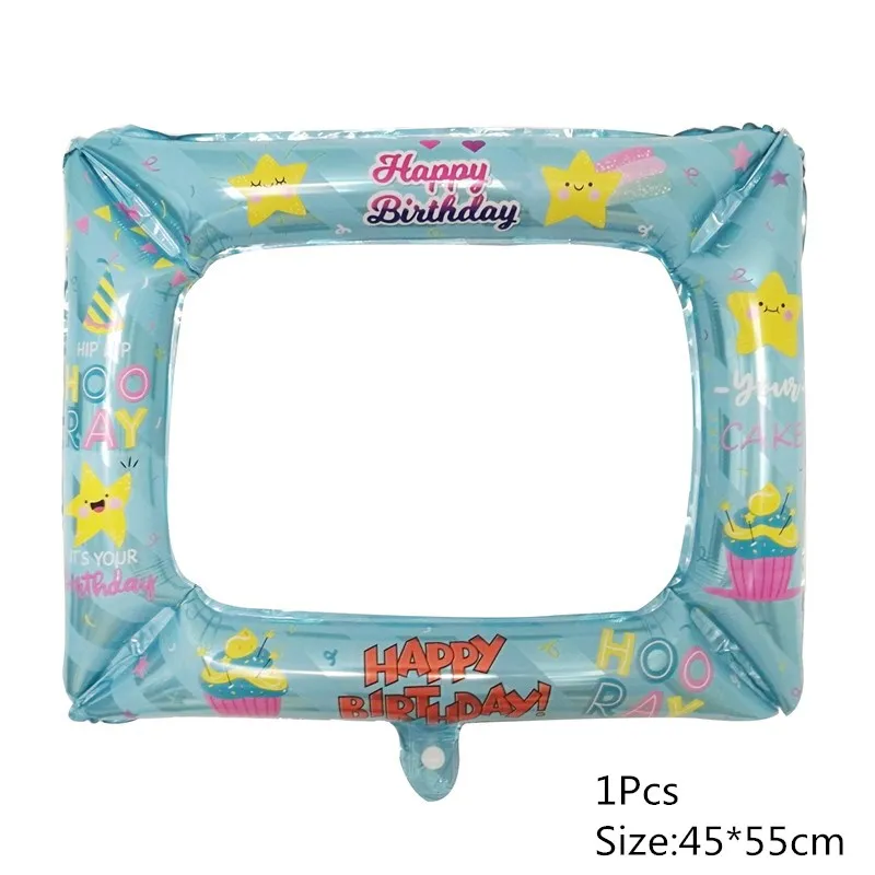 1Pcs Chicinlife 4th Happy Birhday Декор номер Синий Розовый 4 фольги шар корона шляпа дети мальчик девочка 4 года День рождения принадлежности - Цвет: 1Pcs
