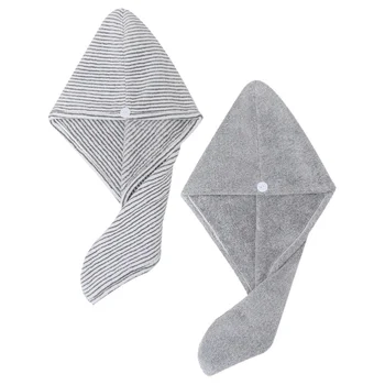 

2pcs Convenient Useful Excellent Bathroom Accessory Shower Cap for Home Women